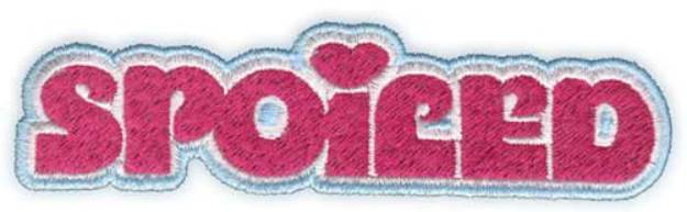 Picture of Spoiled Machine Embroidery Design