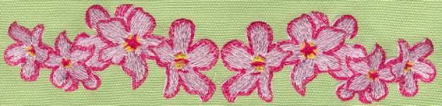 Picture of Heavenly Hibiscus Row Machine Embroidery Design