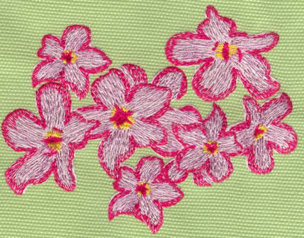 Picture of Heavenly Hibiscus Group 2 Machine Embroidery Design