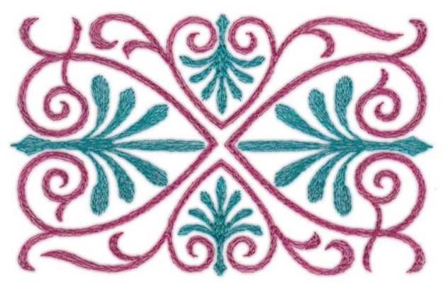 Picture of Swirling Hearts Machine Embroidery Design