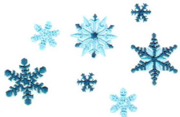 Picture of Seven Snowflakes Machine Embroidery Design