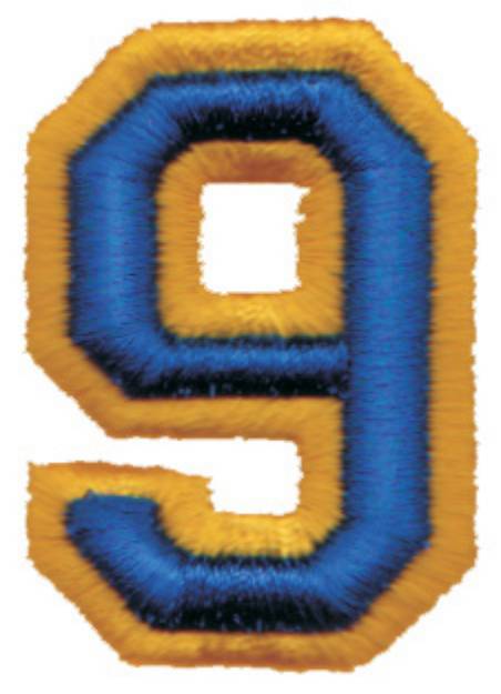 Picture of Athletic Foam 9 Machine Embroidery Design