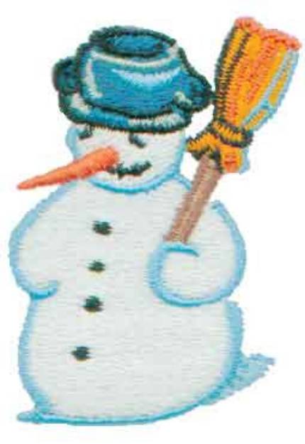 Picture of Frosty Snowman Machine Embroidery Design