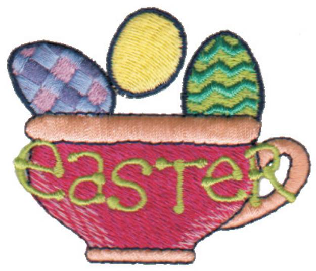 Picture of Easter In A Mug Machine Embroidery Design
