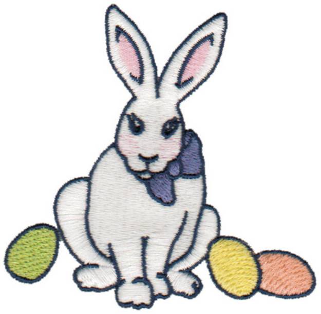 Picture of Rabbit & Eggs Machine Embroidery Design