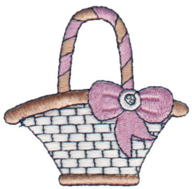 Picture of Empty Basket Machine Embroidery Design