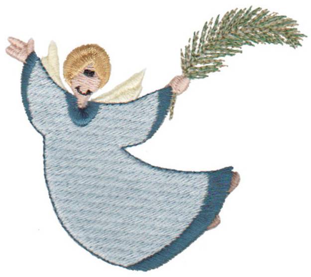 Picture of Angel With Palm Leaf Machine Embroidery Design