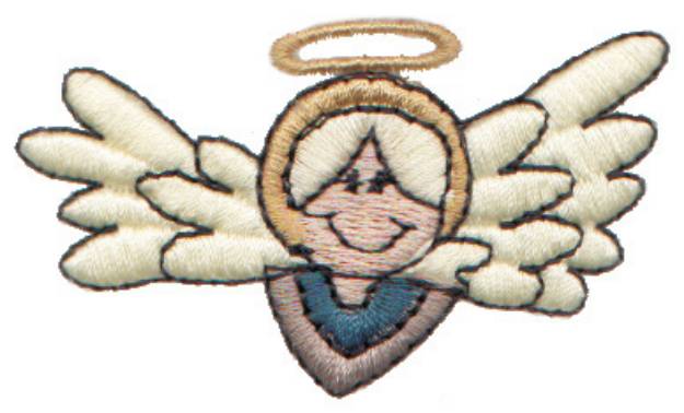 Picture of Angel With Halo Machine Embroidery Design