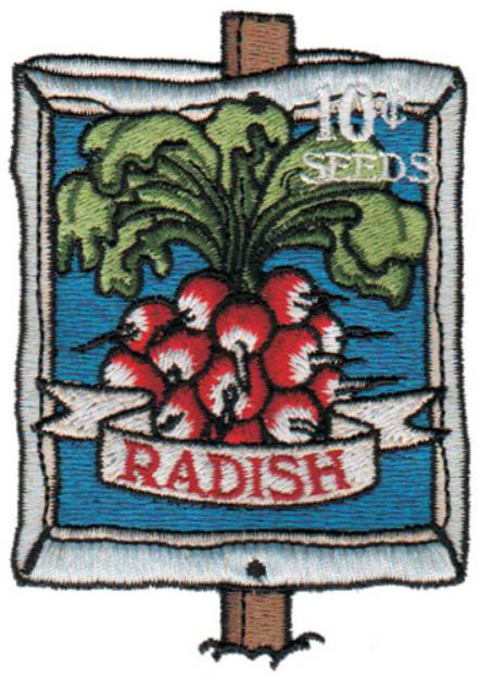 Picture of Radish Seeds Machine Embroidery Design