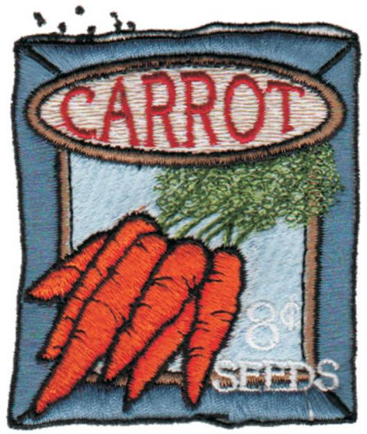 Picture of Carrot Seeds Machine Embroidery Design