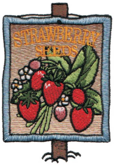 Picture of Strawberry Seeds Machine Embroidery Design