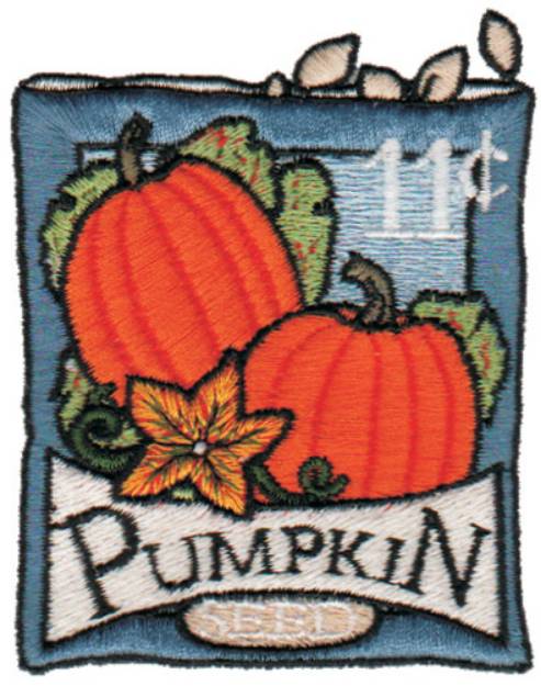 Picture of Pumpkin Seeds Machine Embroidery Design