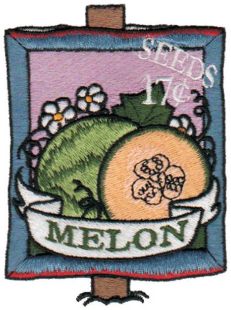 Picture of Melon Seeds Machine Embroidery Design