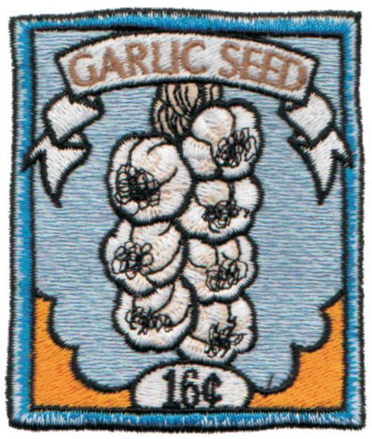 Picture of Garlic Seeds Machine Embroidery Design