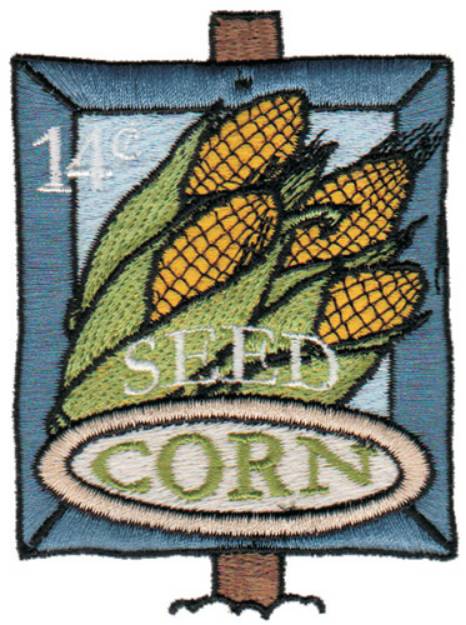 Picture of Corn Seed Machine Embroidery Design