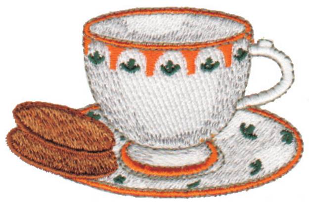 Picture of Tea & Biscuits Machine Embroidery Design