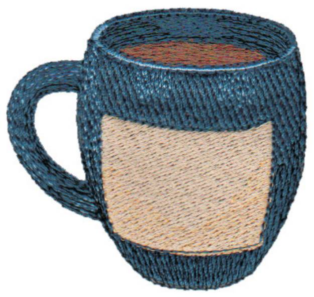 Picture of Cup Of Java Machine Embroidery Design