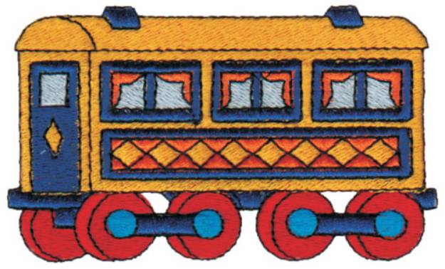 Picture of Passenger Car 2 Machine Embroidery Design