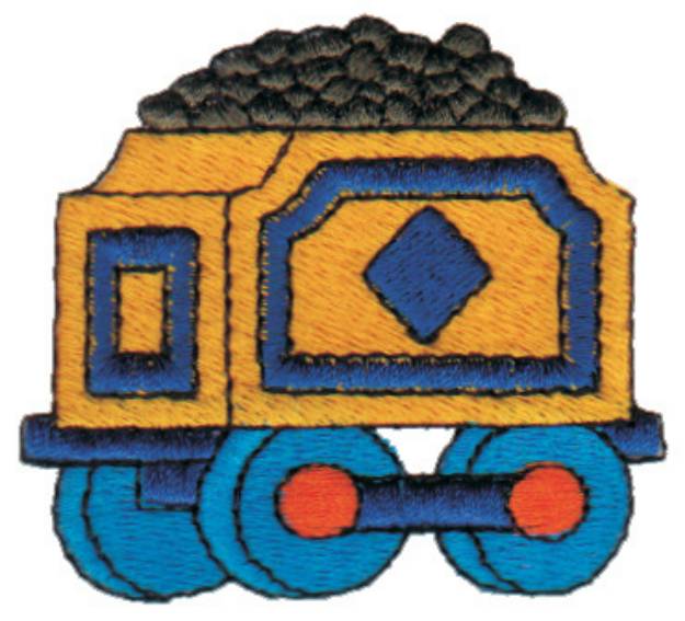 Picture of Coal Cart Machine Embroidery Design