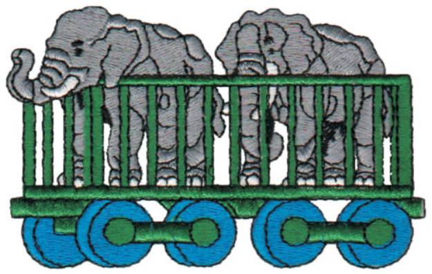 Picture of Elephant Cage Machine Embroidery Design