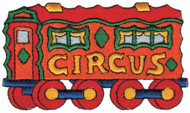 Picture of Circus Wagon Machine Embroidery Design