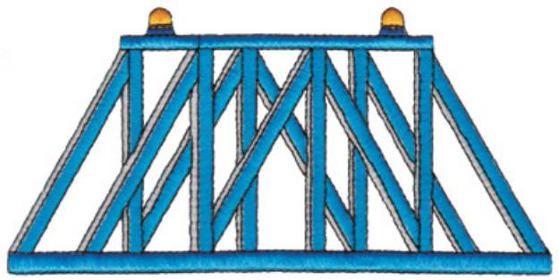 Picture of Train Bridge Machine Embroidery Design
