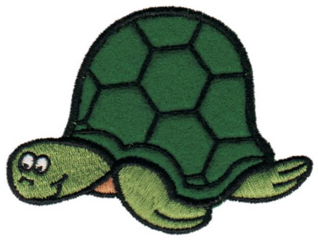 Picture of Sea Turtle Applique Machine Embroidery Design