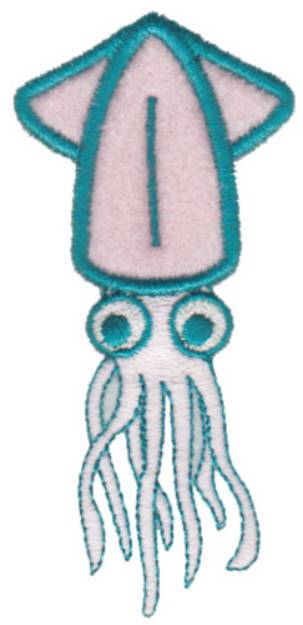 Picture of Squid Applique Machine Embroidery Design