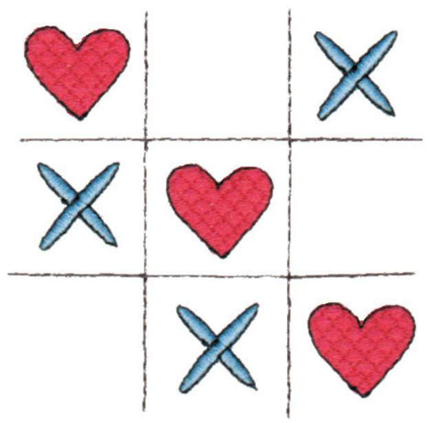 Picture of Tic Tac Toe Machine Embroidery Design