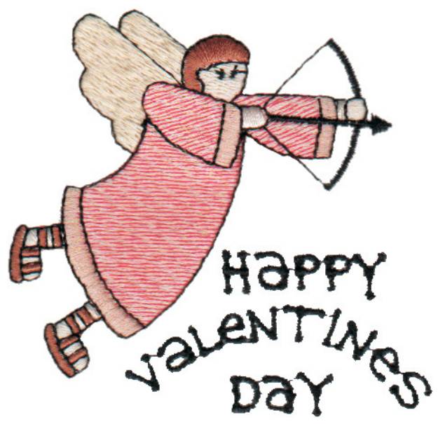 Picture of Valentines Day Angel Machine Embroidery Design
