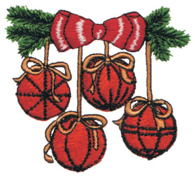 Picture of Christmas Ball Ornaments Machine Embroidery Design