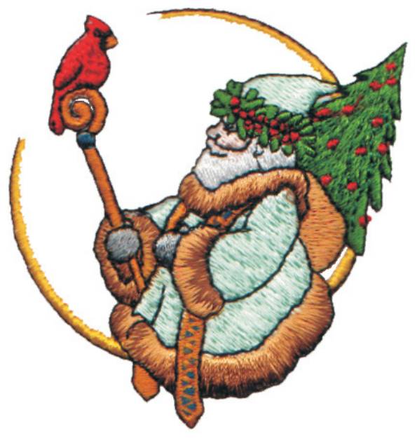 Picture of Saint Nick & Crescent Moon Machine Embroidery Design