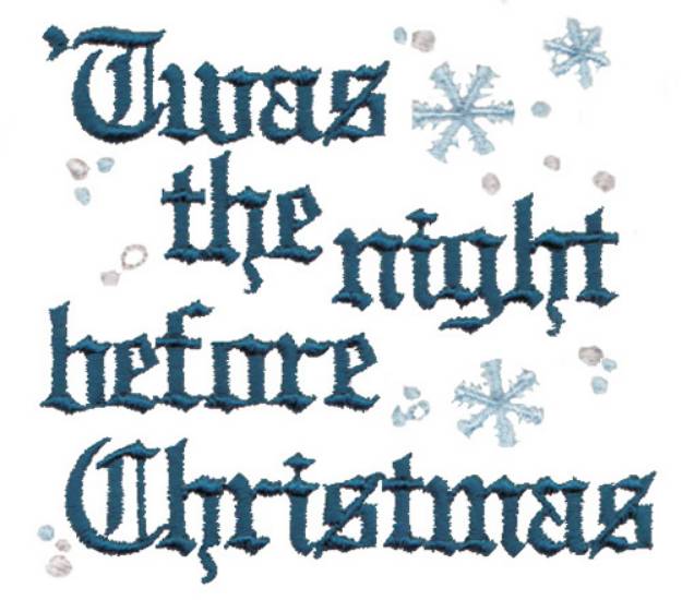 Picture of The Night Before Christmas Machine Embroidery Design