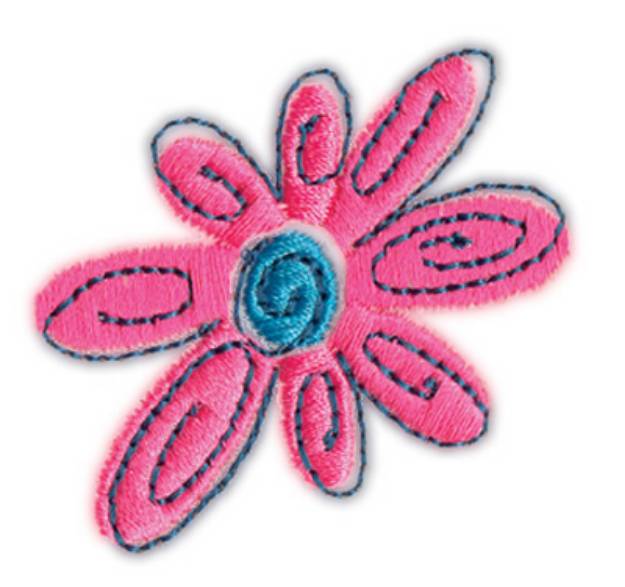 Picture of Flower 1 Machine Embroidery Design