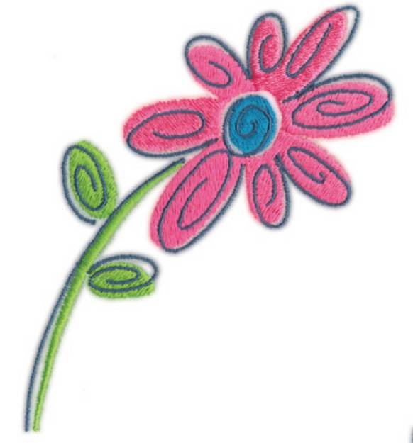 Picture of Flower 3 Machine Embroidery Design