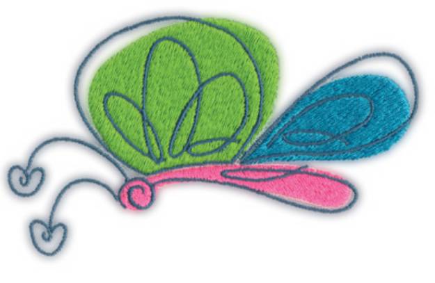 Picture of Butterfly 1 Machine Embroidery Design