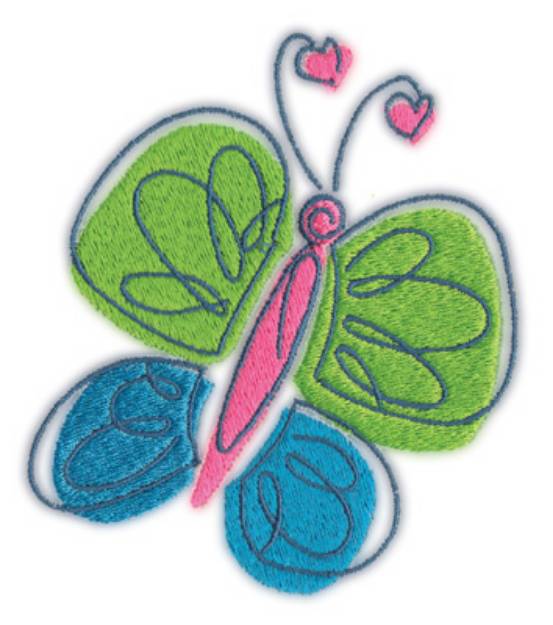Picture of Butterfly 2 Machine Embroidery Design