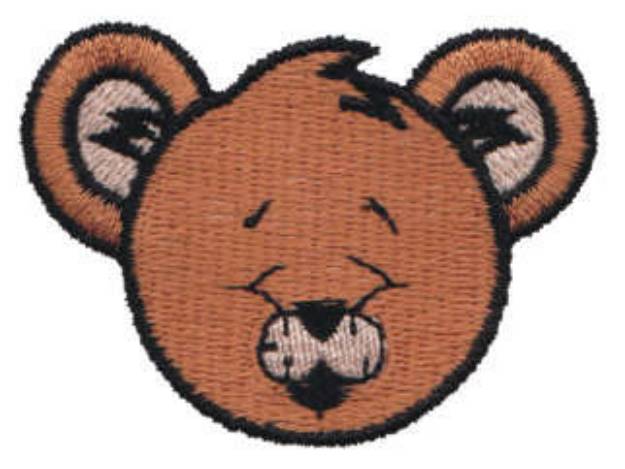 Picture of Sleeping Bear Head Machine Embroidery Design