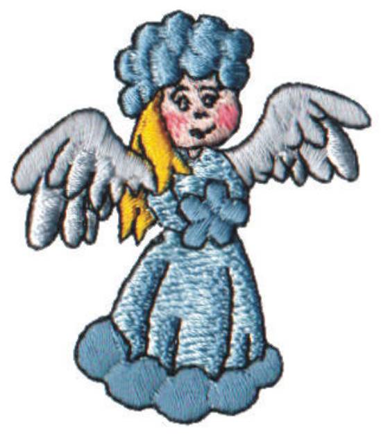 Picture of Snow Globe Angel Machine Embroidery Design