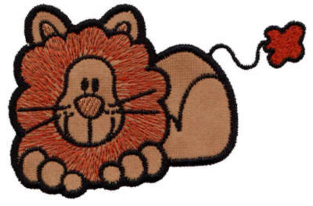 Picture of Lion Applique Machine Embroidery Design