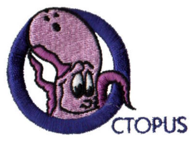 Picture of Kiddie Alphabet O Machine Embroidery Design