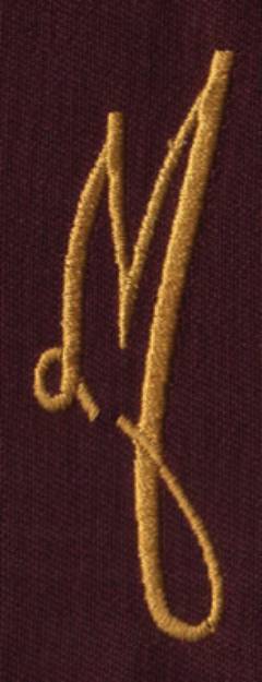 Picture of FM Left M Machine Embroidery Design
