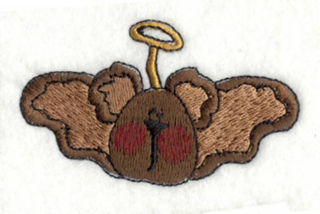 Picture of Angel Bear With Wings Machine Embroidery Design
