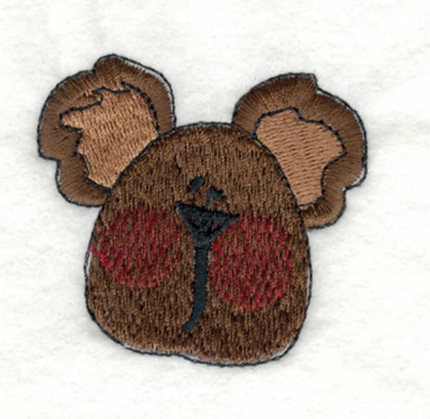Picture of Snickerdoodle Bear Head Machine Embroidery Design