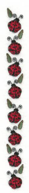 Picture of Ladybug Border Machine Embroidery Design