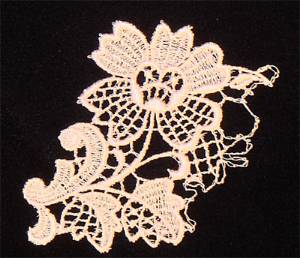 Picture of Floral Lace Machine Embroidery Design