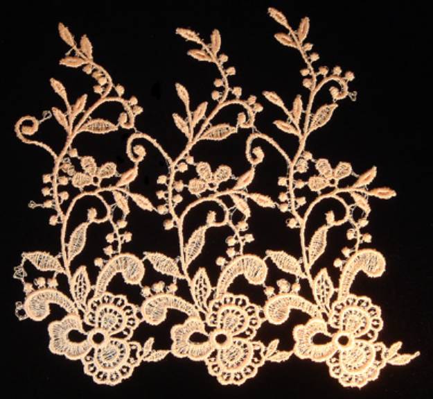 Picture of Floral Lace Machine Embroidery Design