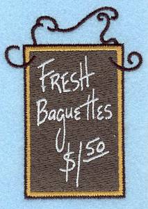Picture of Fresh Baguettes Machine Embroidery Design