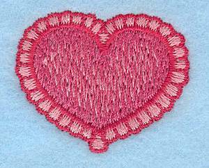 Picture of Heart with Border Machine Embroidery Design
