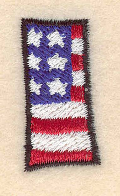 Picture of American Letter I Machine Embroidery Design